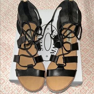 Steve Madden Black Strappy Women's Sandals